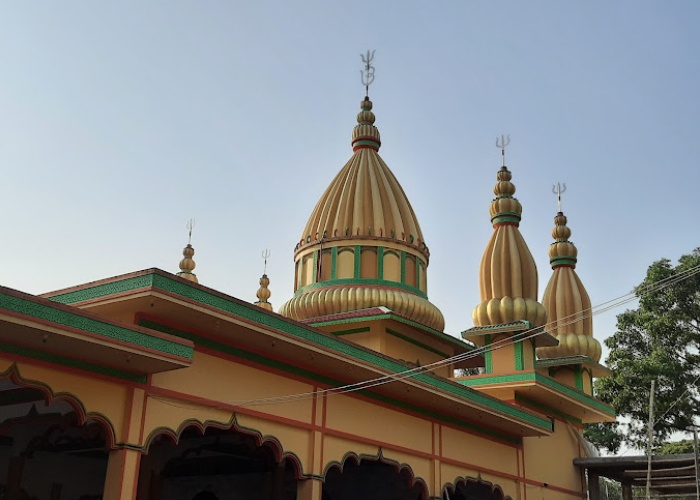 Sugandha Shaktipeeth temple at dusk